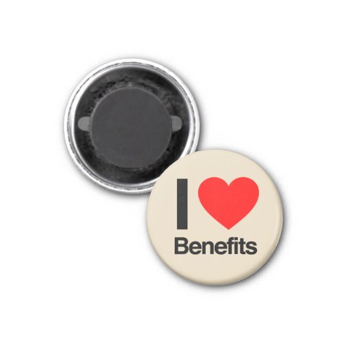 i love benefits magnet