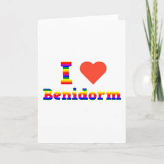 I Love Benidorm Holiday Card