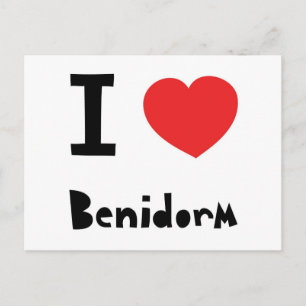 I love Benidorm Postcard