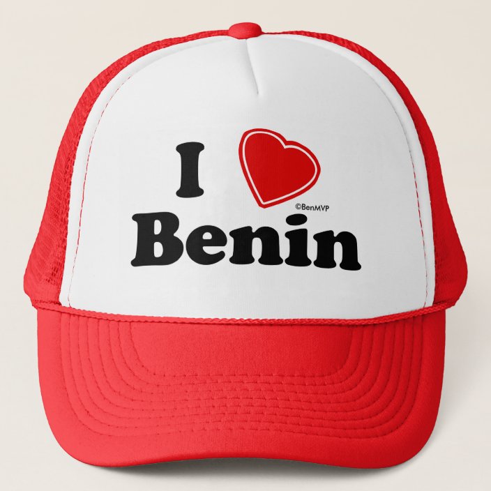I Love Benin Hat