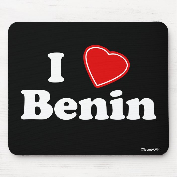 I Love Benin Mousepad