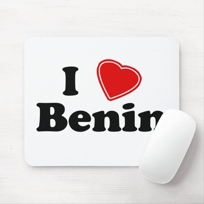 I Love Benin Mousepad