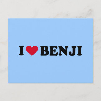 I LOVE BENJI POSTCARD