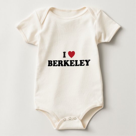 I Love Berkeley California Baby Bodysuit