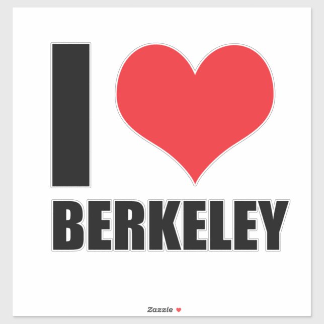 I love Berkeley Sticker (Sheet)