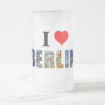 I Love Berlin Frosted Beer Mug