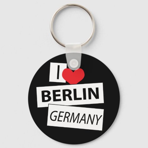 I Love Berlin Germany Keychain