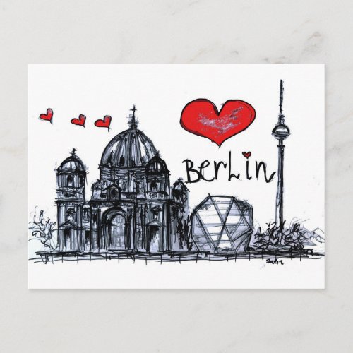 I love Berlin Postcard