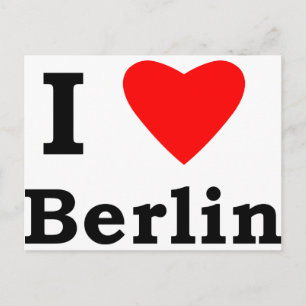 I Love Berlin Postcard