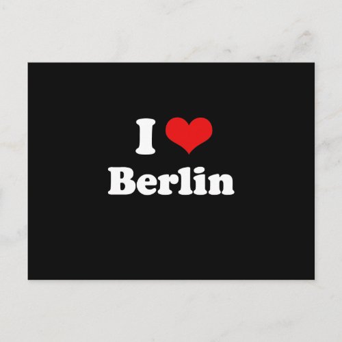 I LOVE BERLIN POSTCARD