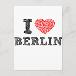 I Love Berlin Postcard