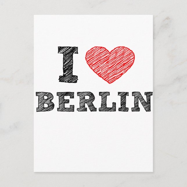 I Love Berlin Postcard (Front)