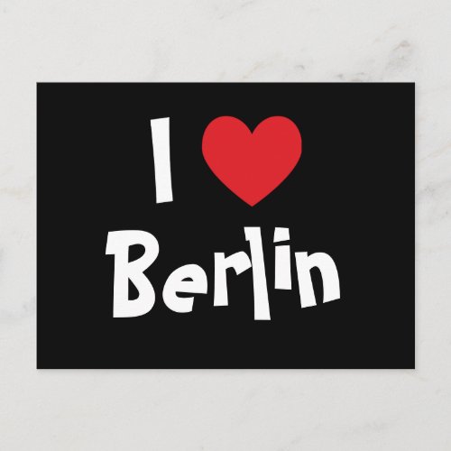 I Love Berlin Postcard