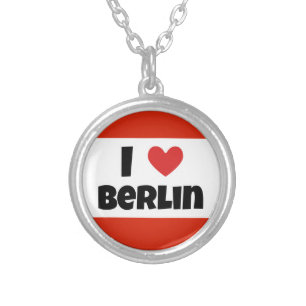 I love Berlin Silver Plated Necklace