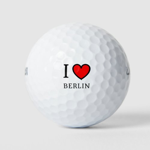 I LOve Berlin Stadt Deutschland Design Gesche Golf Balls