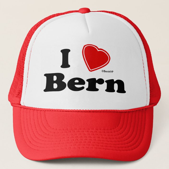 I Love Bern Mesh Hat