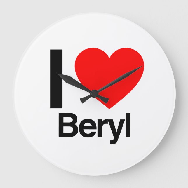 i love beryl large clock (Front)