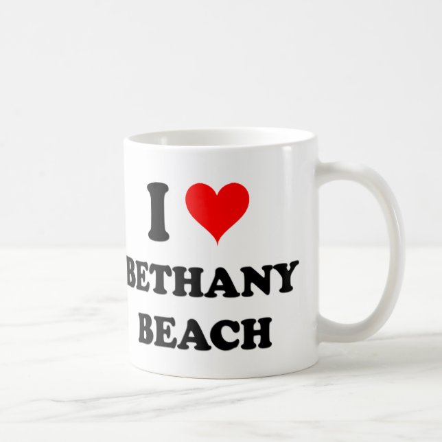 I Love Bethany Beach Coffee Mug (Right)