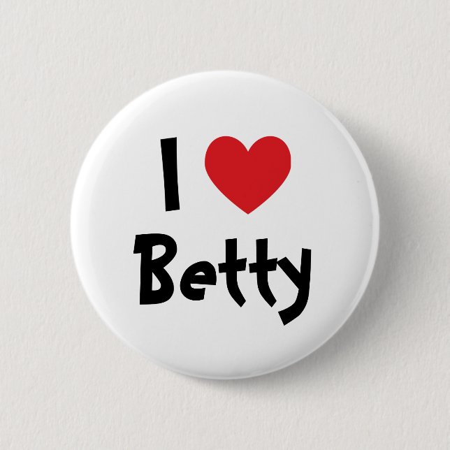 I Love Betty Button (Front)