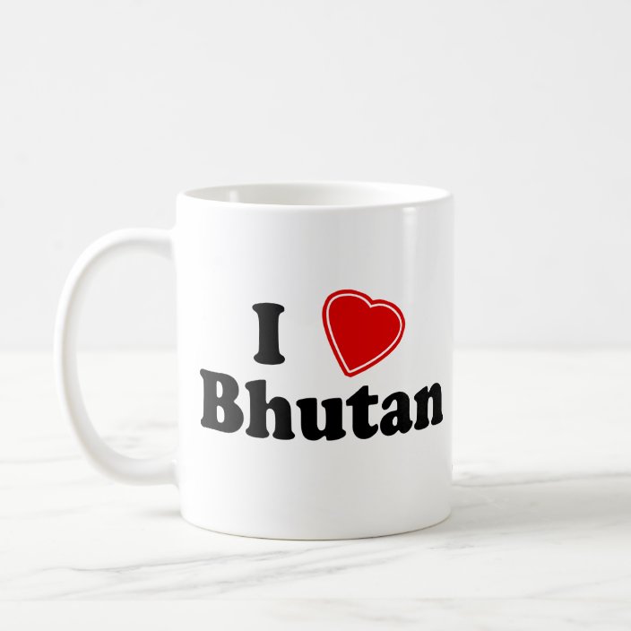 I Love Bhutan Coffee Mug