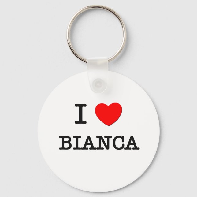 I Love Bianca Keychain (Front)