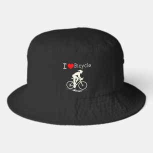 I Love Bicycle Bucket Hat
