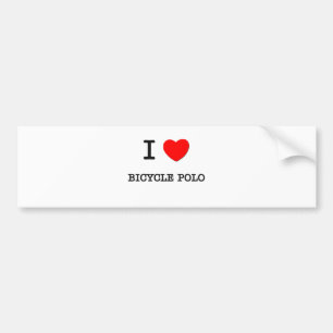 I Love Bicycle polo Bumper Sticker