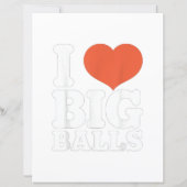 I Love Big Balls, Hetero Women Gay Men Lovers Ball (Back)