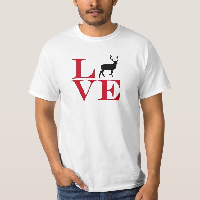 I Love Big Bucks - Light Colored Tee (Front)
