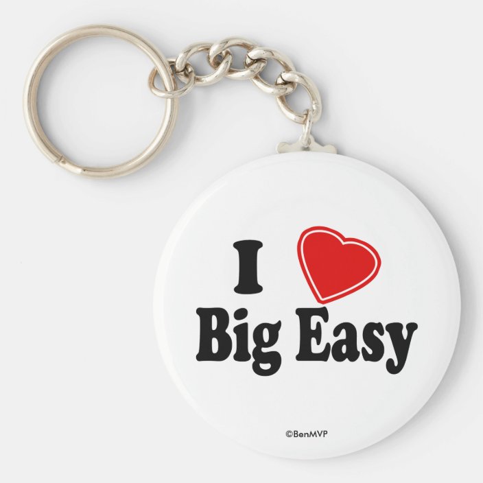 I Love Big Easy Keychain