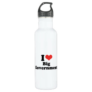 I LOVE BIG GOVERNMENT - .png Water Bottle