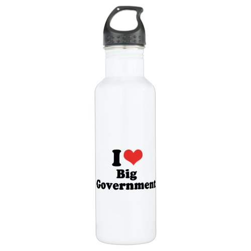 I LOVE BIG GOVERNMENT _ png Water Bottle