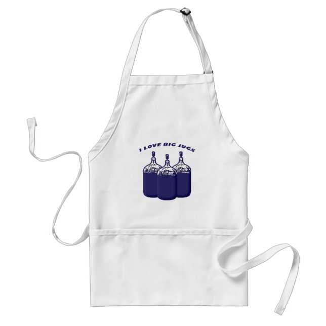I Love Big Jugs Adult Apron (Front)