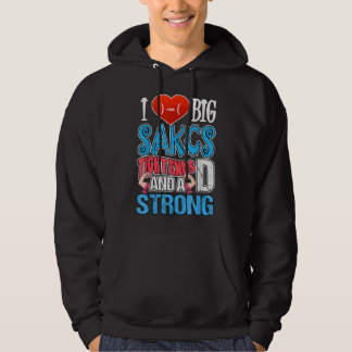 I Love Big Sacks Tight Ends and A Strong D Funny F Hoodie