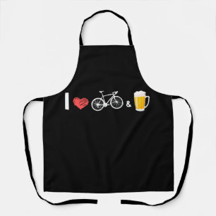 I Love Bikes and Beer - Bicycle Apron