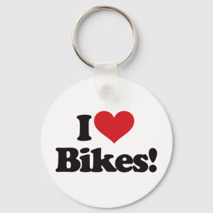 I Love Bikes! Keychain