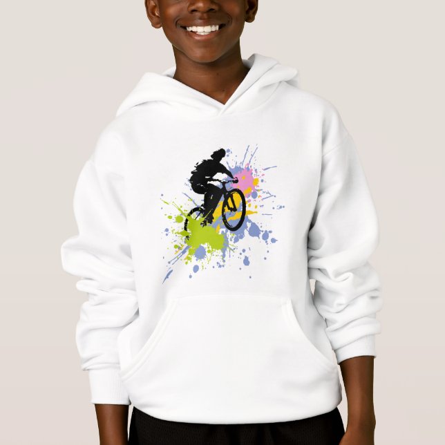 I Love Biking Hoodie (Front)