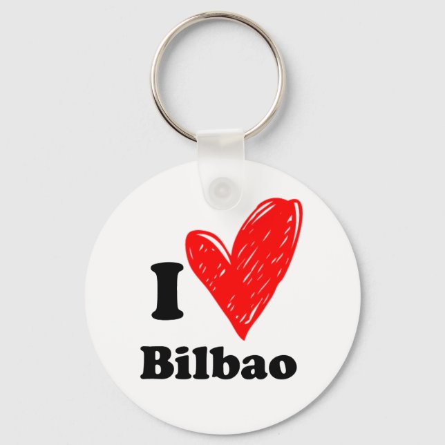 I Love Bilbao Keychain (Front)