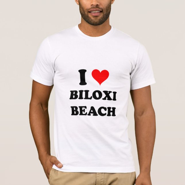 I Love Biloxi Beach T-Shirt (Front)
