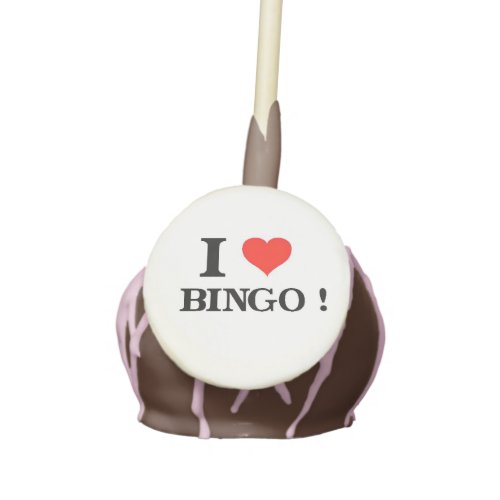 I Love Bingo Cake Pops