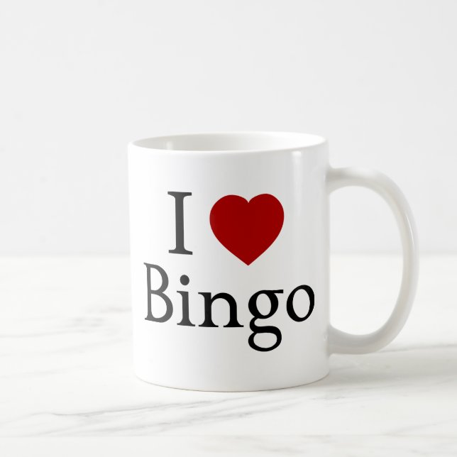 I Love Bingo Coffee Mug (Right)