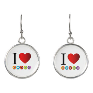 I love bingo earrings