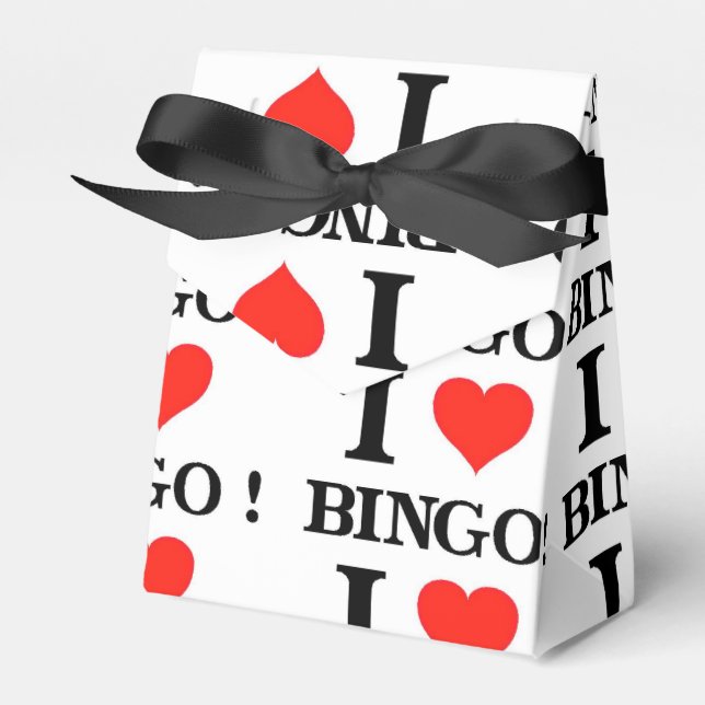I Love Bingo Favor Boxes (Front Side)