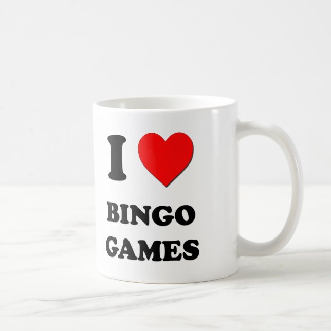 I Love Bingo Games Coffee Mug (Right)