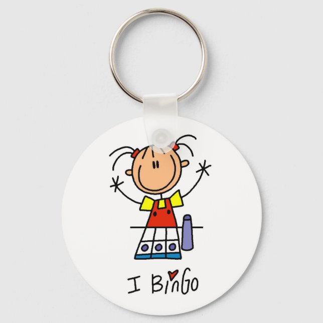 I Love Bingo Keychain (Front)