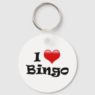 I Love Bingo Keychain