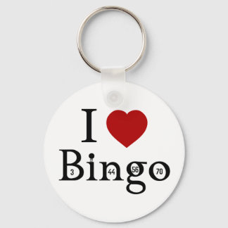 I Love Bingo Keychain