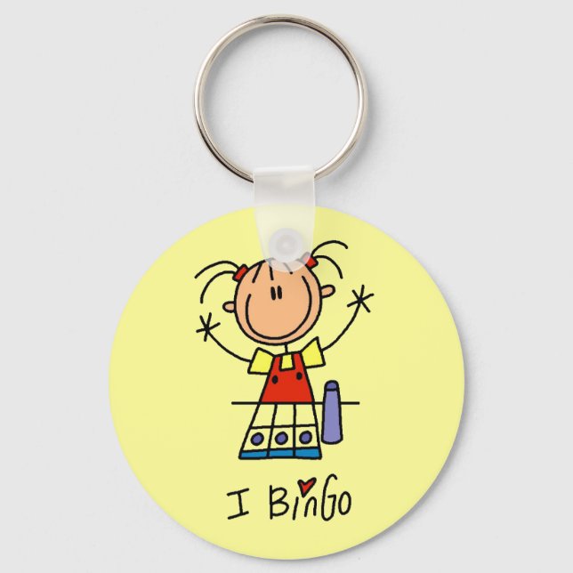 I Love Bingo Keychain (Front)