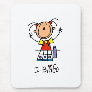 I Love Bingo Mouse Pad