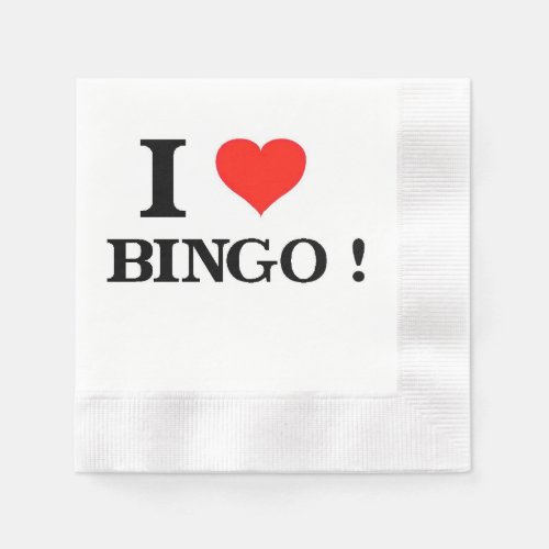 I Love Bingo Napkins